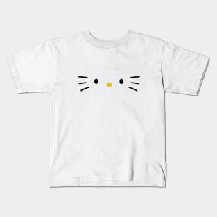 Kitten face mask Kids T-Shirt